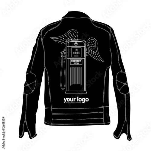 Vector illustration of vintage scooter