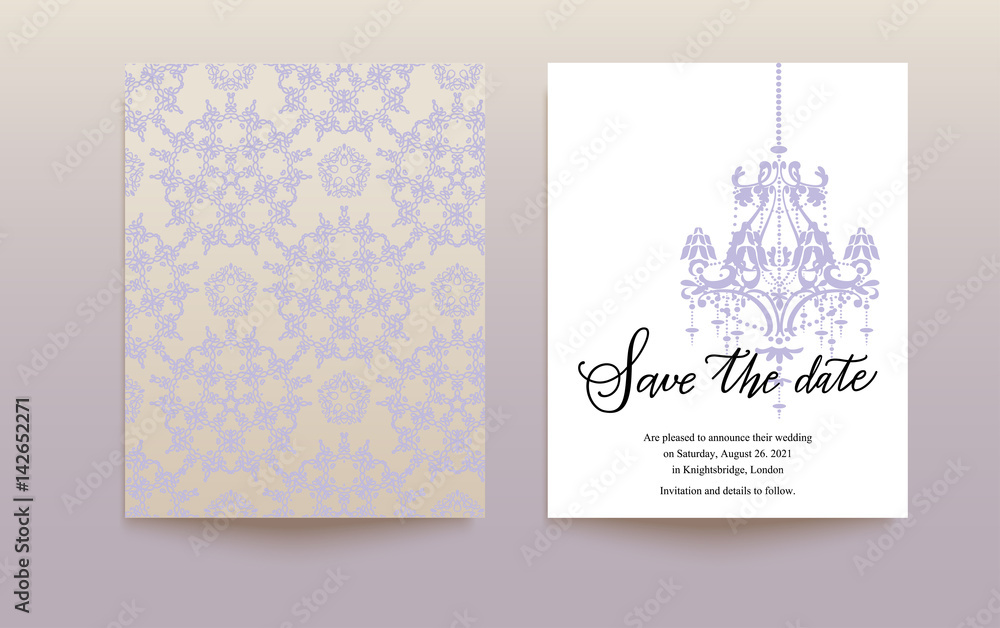 Template wedding card