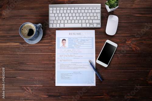 Resume, phone and keyboard ...