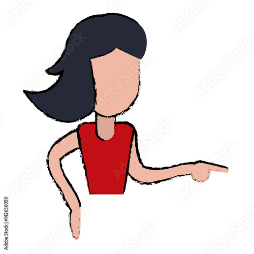 female funny dancing entertain vector illustration eps 10
