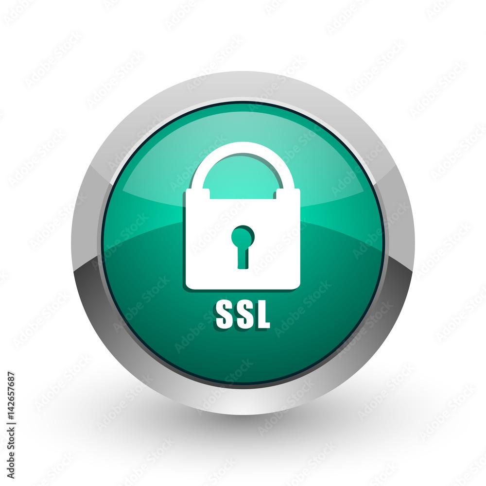 Csl silver metallic chrome web design green round internet icon with shadow on white background. Csl silver metallic chrome web design green round internet icon with shadow on white background.