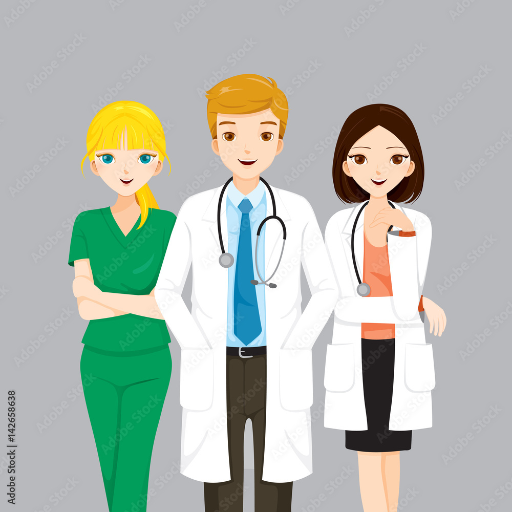 Doctor And Nurse Team, Physician, Hospital, Checkup, Patient, Healthy, Treatment, Personnel Doctor And Nurse Team, Physician, Hospital, Checkup, Patient, Healthy, Treatment, Personnel