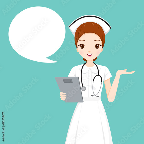 Nurse Holding Clipboard Talking, Physician, Hospital, Checkup, Patient, Healthy, Treatment, Personnel
