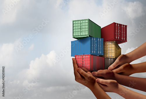 Canvas-taulu Cargo Group Shipping