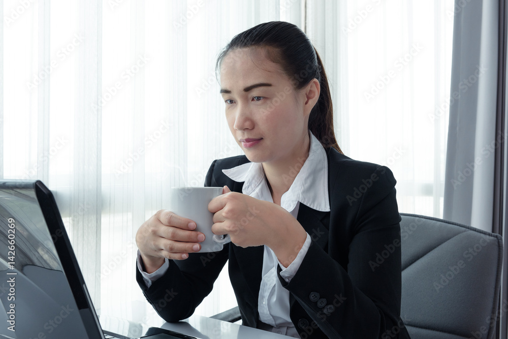 Businesswoman drinking coffee Businesswoman drinking coffee