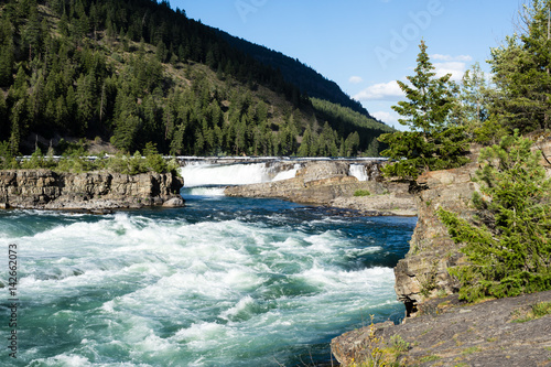 Kootenai Falls in northern Montana  USA