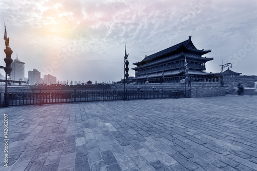 China xian ancient city wall 