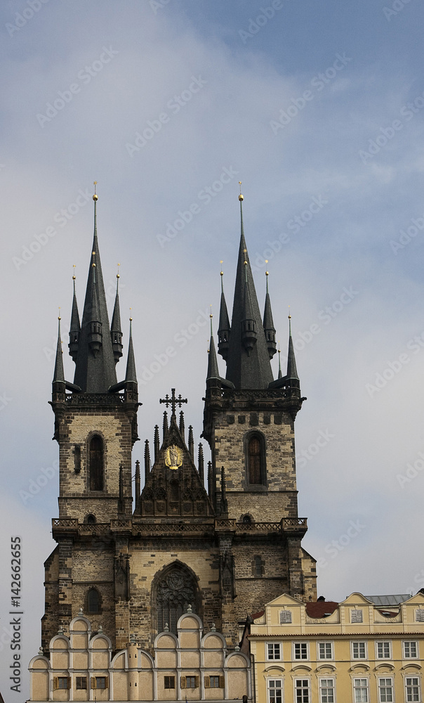 Prague's church steeples