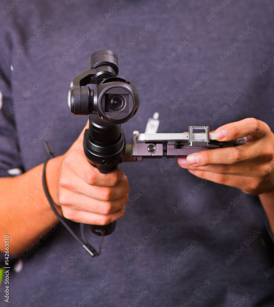 Hand held camera stabilizer for cell phone Hand held camera stabilizer for cell phone