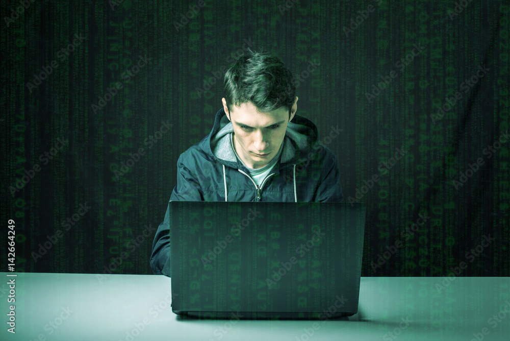 hacker in the dark breaks the access to steal information hacker in the dark breaks the access to steal information