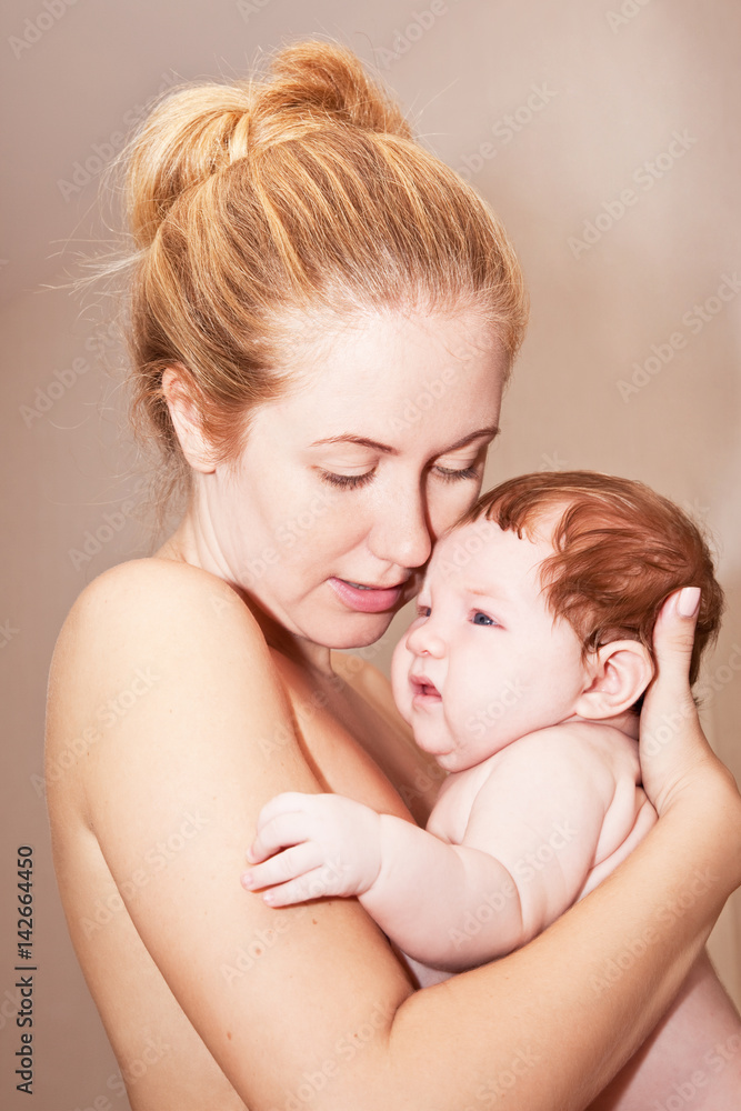 Mom with her baby
Mom with her baby
