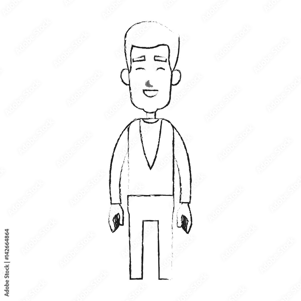 happy man cartoon icon image vector illustration design happy man cartoon icon image vector illustration design