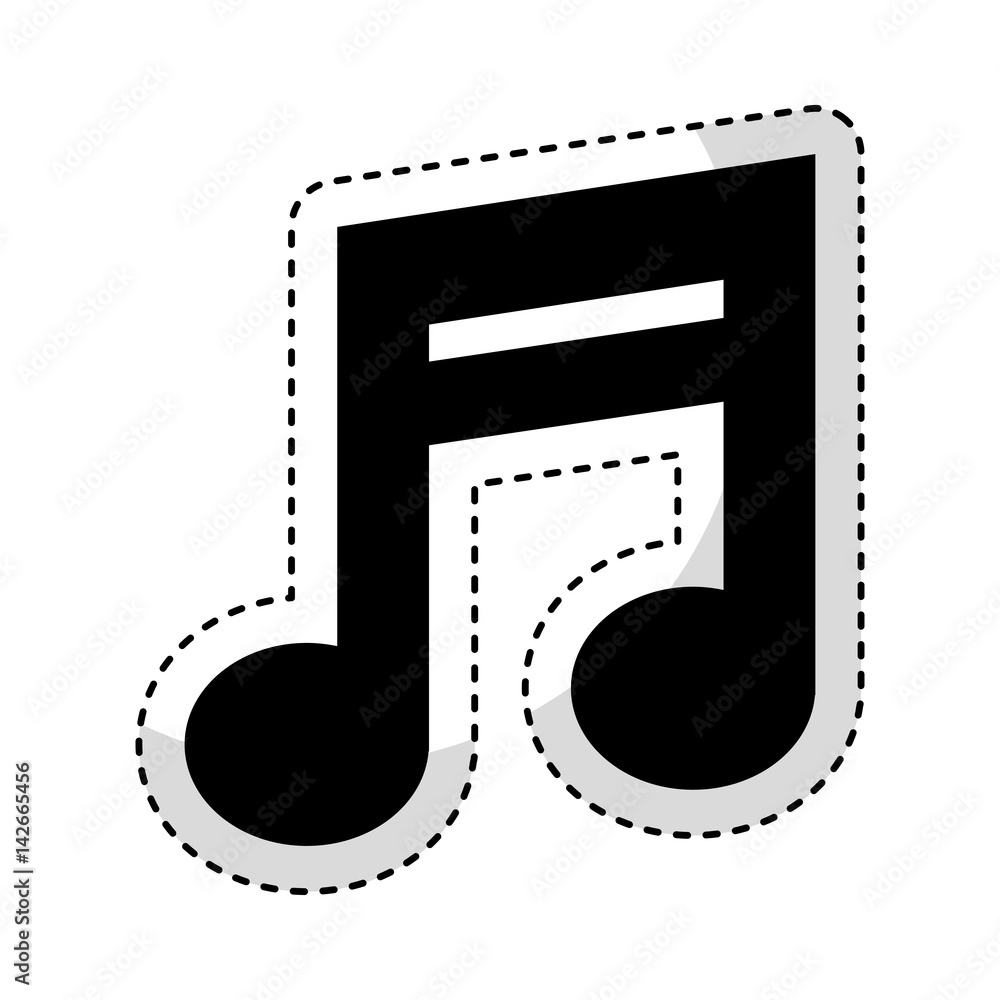 music note isolated icon vector illustration design music note isolated icon vector illustration design