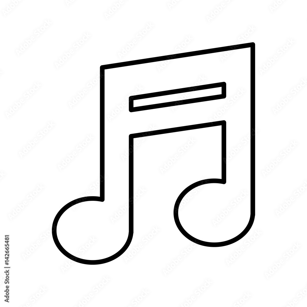 music note isolated icon vector illustration design music note isolated icon vector illustration design
