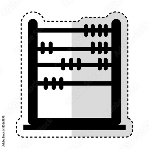 abacus education isolated icon vector illustration design