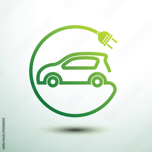 Electric car vector