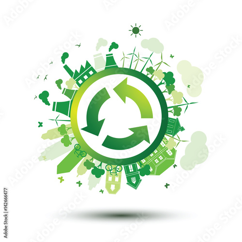 Green city vector