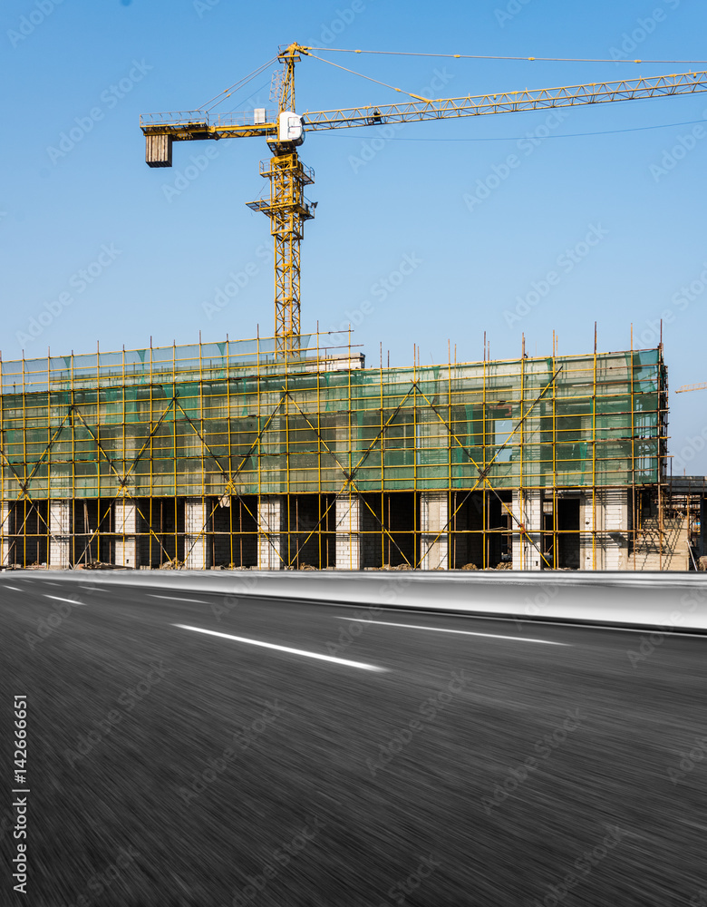 Φωτογραφία urban traffic road with cityscape in modern city of China.