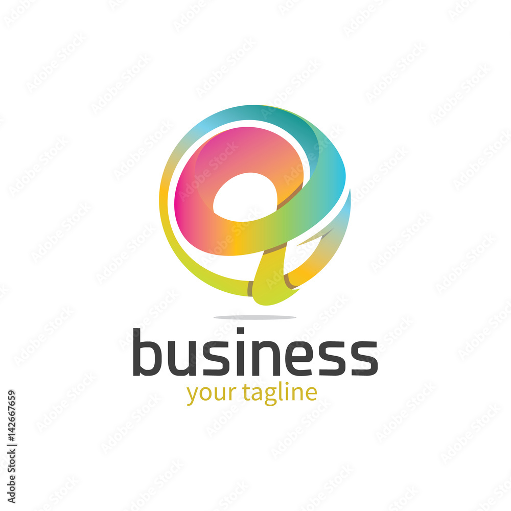 3d Colourful Letter 'q' Logo