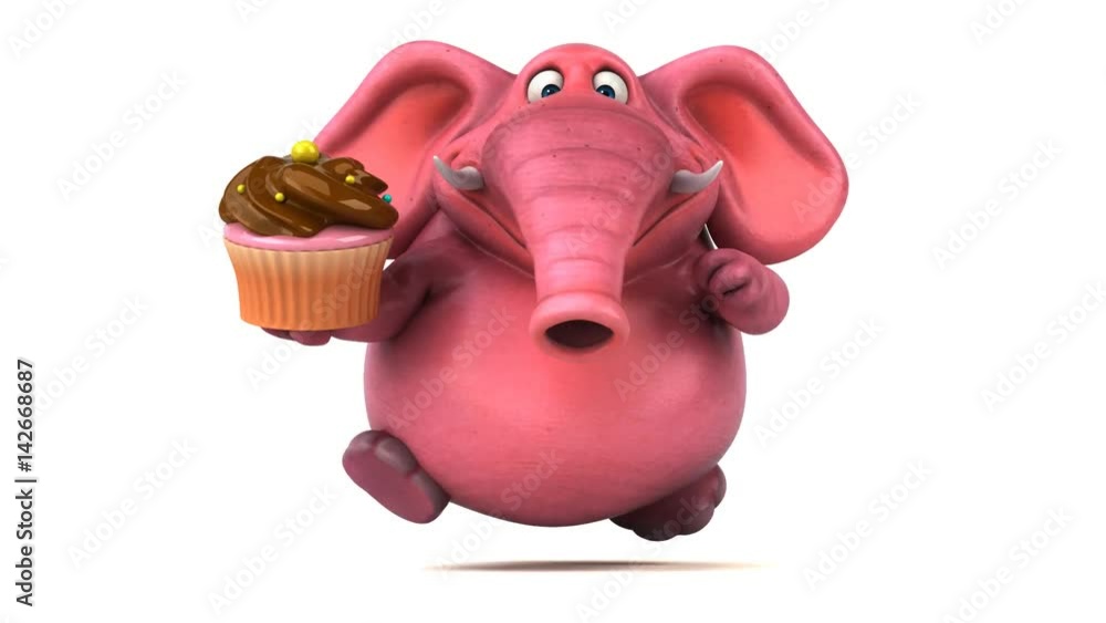 Pink elephant - 3D Animation Pink elephant - 3D Animation