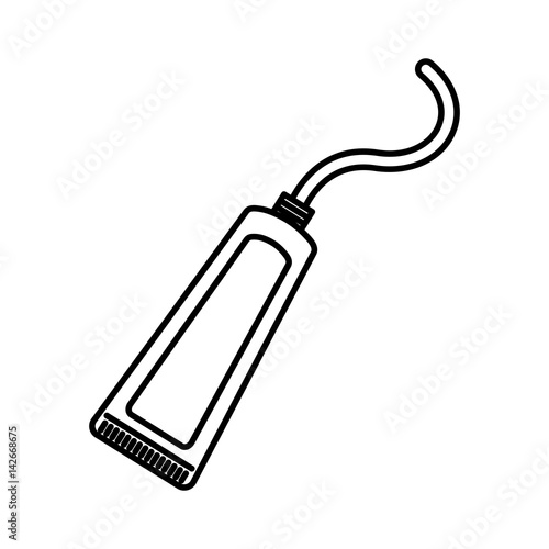 toothpaste cream isolated icon vector illustration design