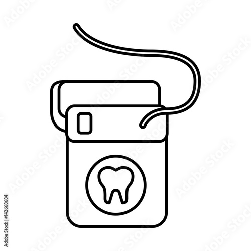 dental floss isolated icon vector illustration design