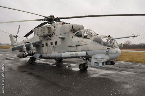 Combat Helicopter Mil Mi-24 Hind