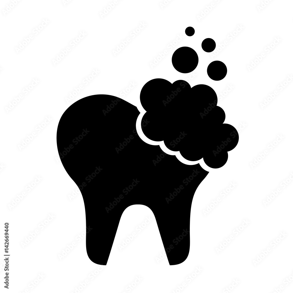 tooth clean isolated icon vector illustration design tooth clean isolated icon vector illustration design