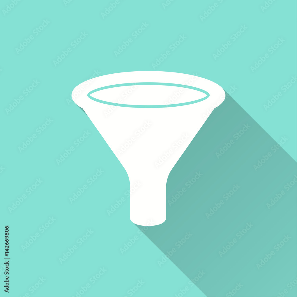 Funnel - vector icon. Stock Vector | Adobe Stock