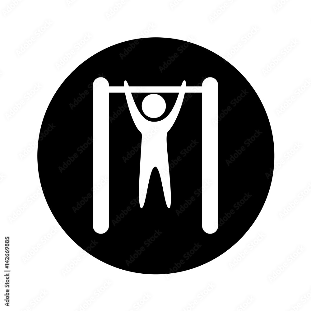 Human figure doing exercise vector illustration design Human figure doing exercise vector illustration design