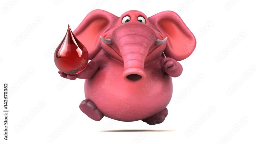 Pink elephant - 3D Animation Pink elephant - 3D Animation