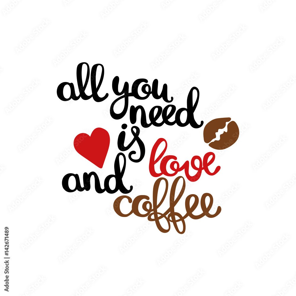 lettering on coffee theme. Isolated vector objects on white background. lettering on coffee theme. Isolated vector objects on white background.