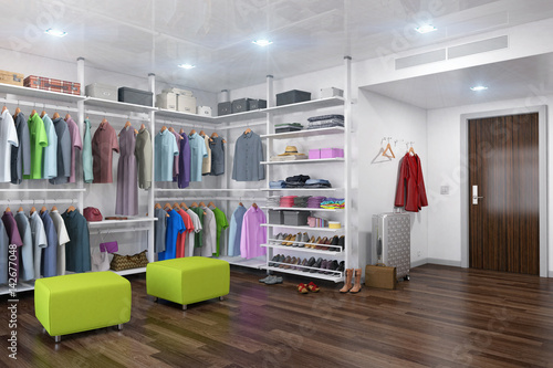 Ankleideraum - begehbarer Kleiderschrank - Ankleidezimmer - interior photo
