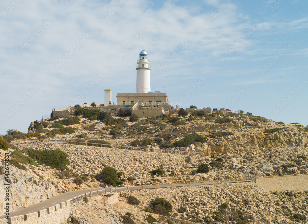Lighthouse at Cap Formentor on Mallorca island