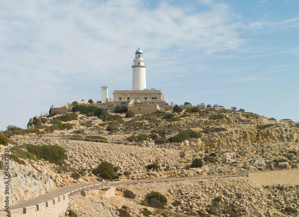 Lighthouse at Cap Formentor on Mallorca island Lighthouse at Cap Formentor on Mallorca island
