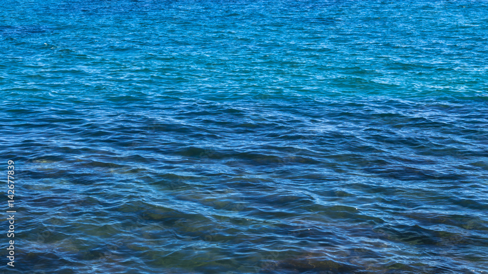 Obraz premium Blue sea surface