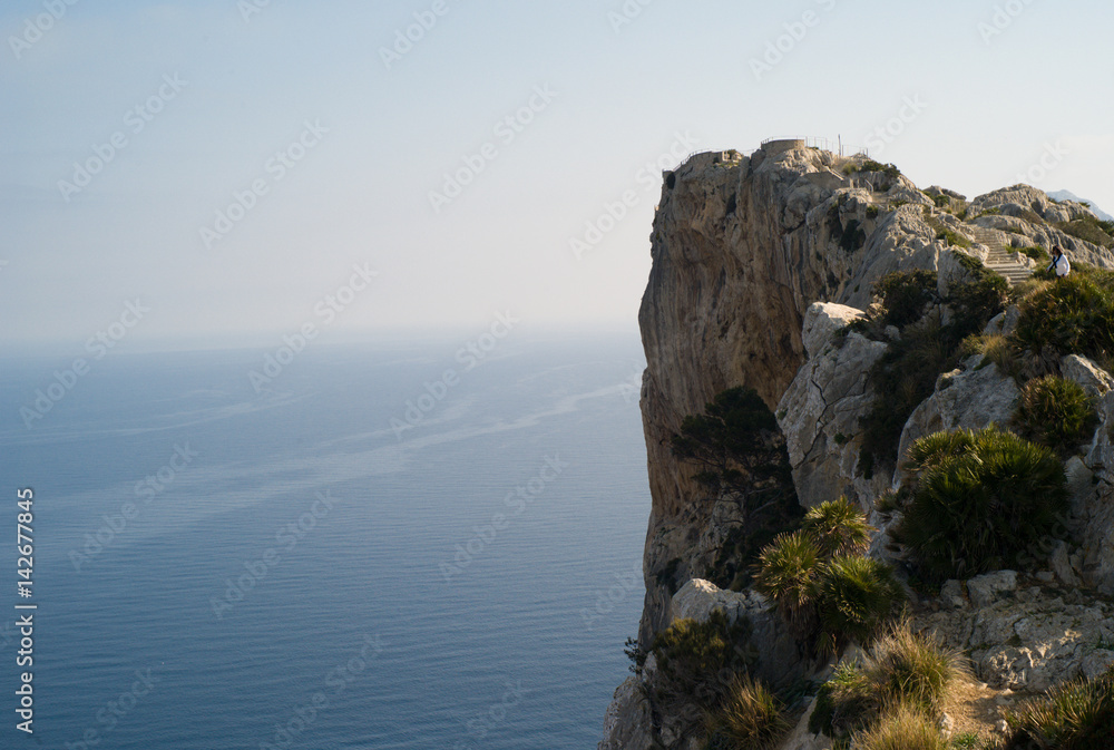 Cliff formation on Mallorca island