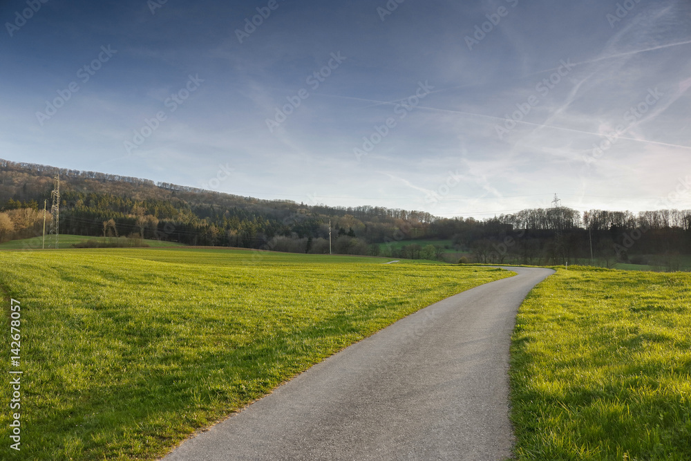 Obraz premium idyllische Landschaft im Zürcher Unterland