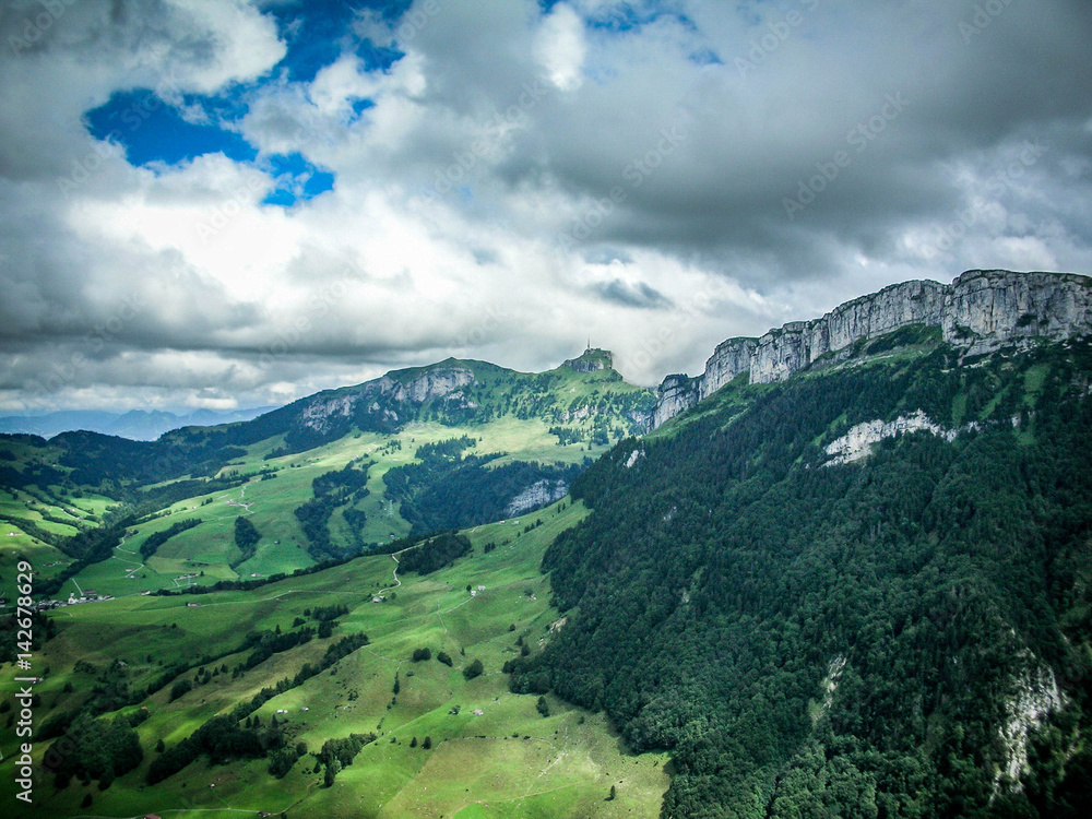 Fototapeta premium Amazing landscape with high mountains