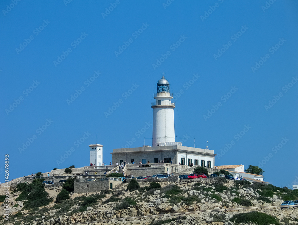 Lighthouse on the top point of Cape Formentor, Majorca, Spain