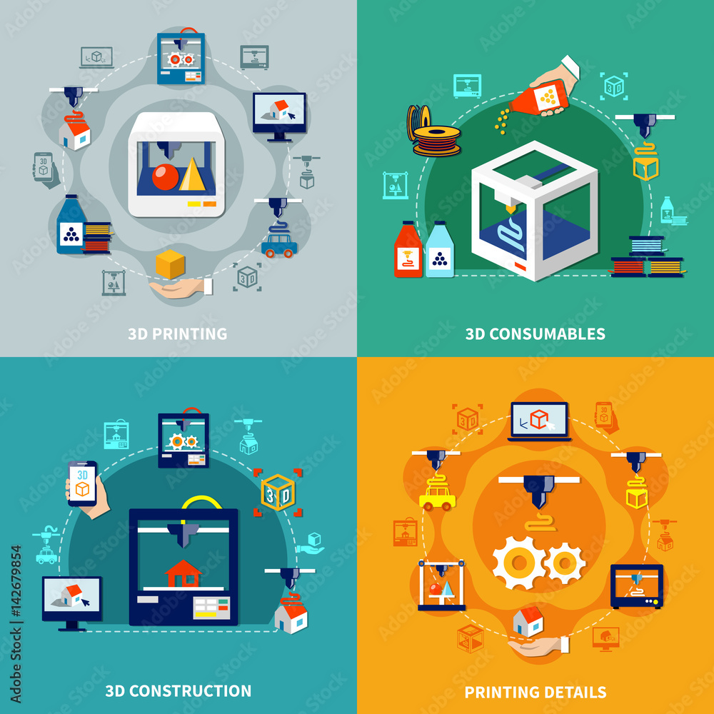 Volumetric Printing 2x2 Design Concept Volumetric Printing 2x2 Design Concept