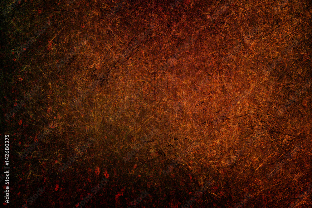 Hintergrund orange rot schwarz braun grunge - obrazy, fototapety, plakaty 