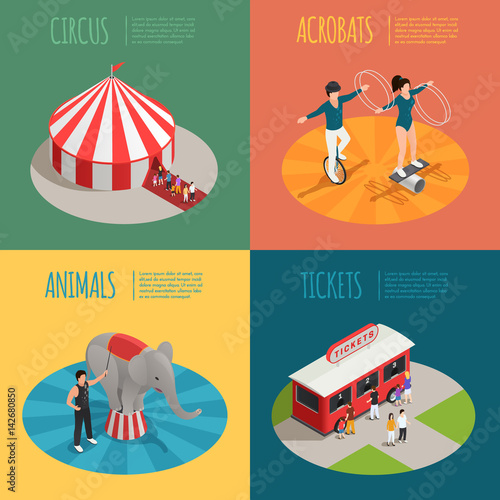 Circus Isometric 2x2 Design Concept