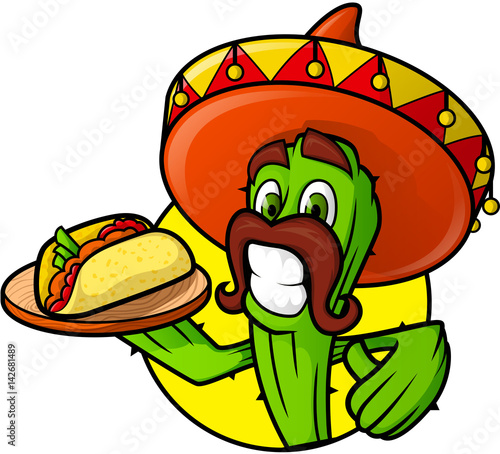 Mexican Cactus With Taco