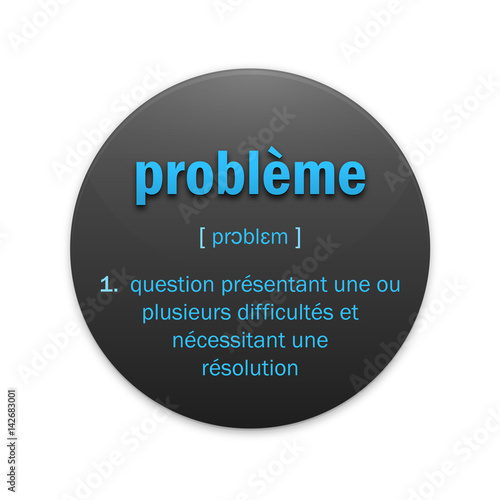 Icône PROBLEME avec définition