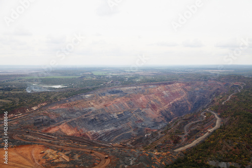 Quarry extraction of iron ore