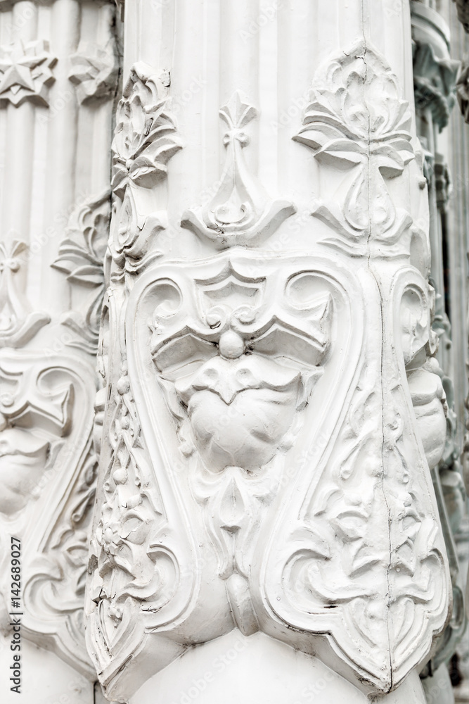 Bas-reliefs and sculptural details in the design of stone art in the pavilions of the exhibition VDNH in Moscow Bas-reliefs and sculptural details in the design of stone art in the pavilions of the exhibition VDNH in Moscow
