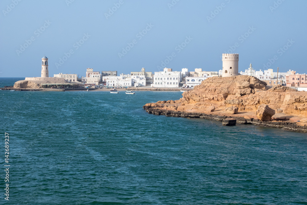 Landscape of city of Sur, Oman