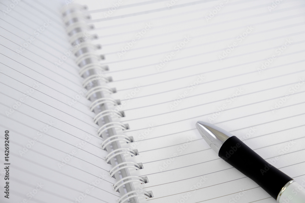 isolated notebook use for make a note of something isolated notebook use for make a note of something