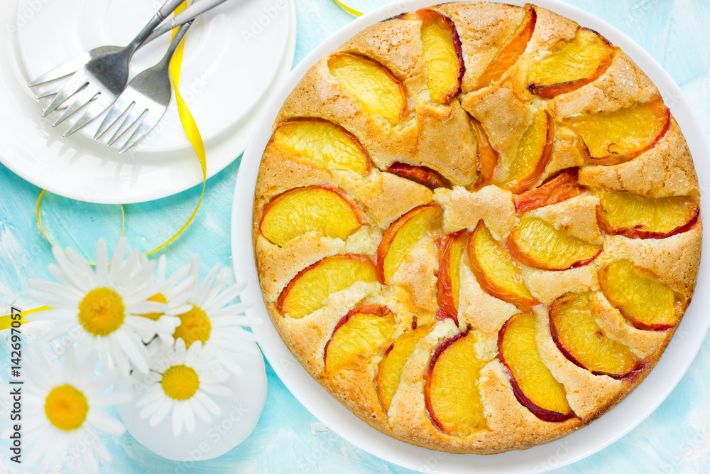 Summer peach pie Summer peach pie